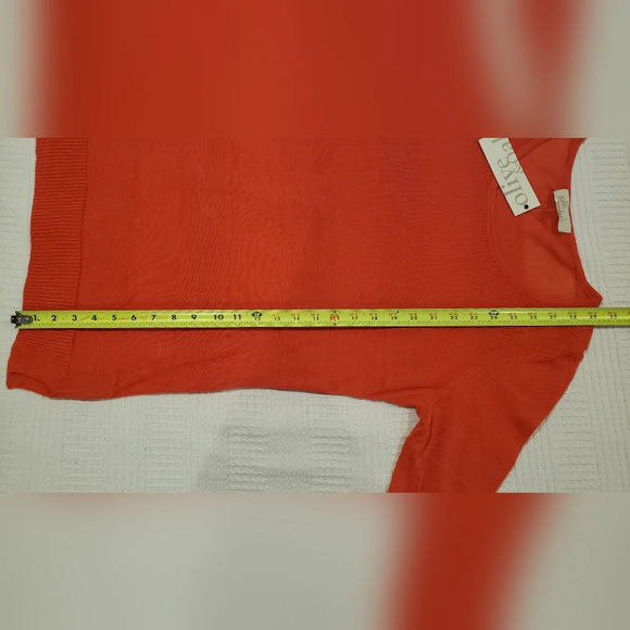 Mesh Tonal Stripped Orange Top Fall HALLOWEEN - Picture 6 of 14